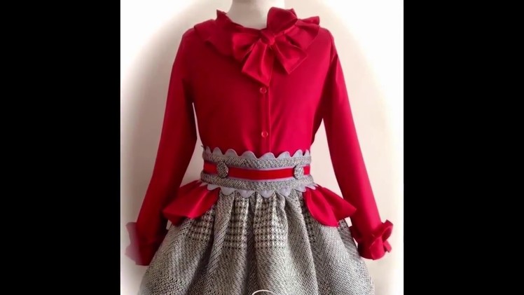 Latest Red Baby Dress Designs For Summer|  Summer Kid Dress|  Stitching Designs