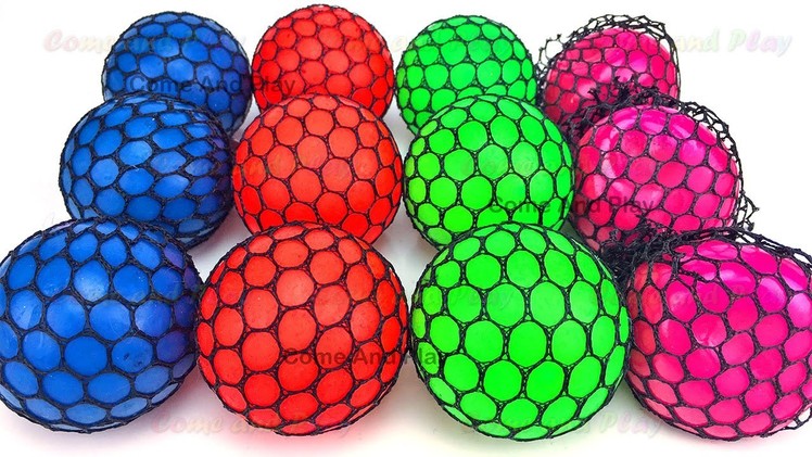 Learn Colors Squishy Balls Fun For Kids Kinder Man Microwave Toy Appliance Playset Surprise Toys