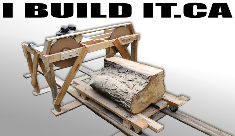 Making A Wooden Band Saw Mill From Scratch - Full Build