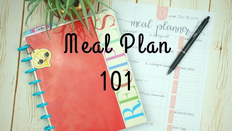 Meal Planning 101. How to Meal Plan for beginners