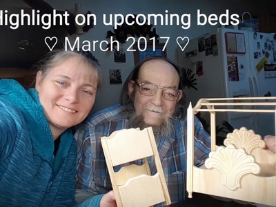 Miniature Dollhouse Bunkbed and Canopy Bed Highlight