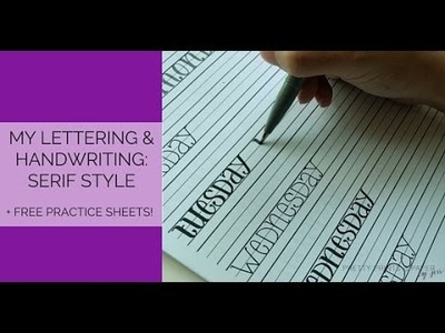 My Handwriting & Lettering: Serif Style