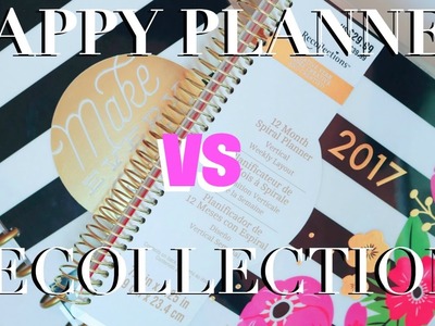 *New* 2017  Recollections Planner  vs Happy Planner