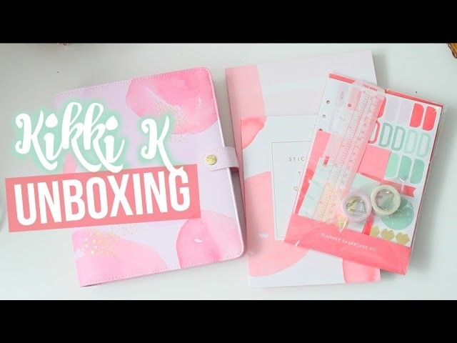 Pink Lavender Kikki K Planner and Accessories Unboxing & First Impressions
