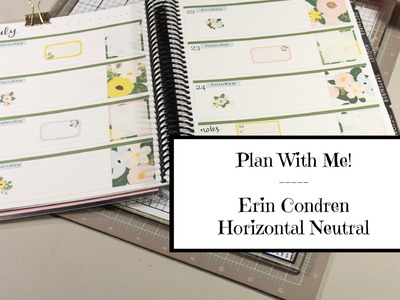 Plan With Me: Erin Condren Planner Horizontal Neutral #3