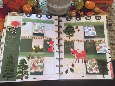 PLAN WITH ME | Happy Planner | Fall Forest Woodlands