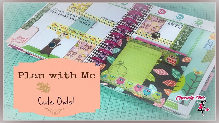 Plan with Me: Happy Planner September 12th-18th  Autumn Owls