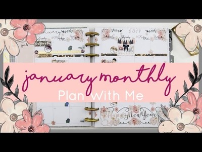Plan With Me  ❤  JANUARY MONTHLY PWM ❤ ThePinkRoomCo.????