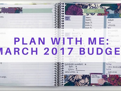 Plan With Me: March 2017 Budget