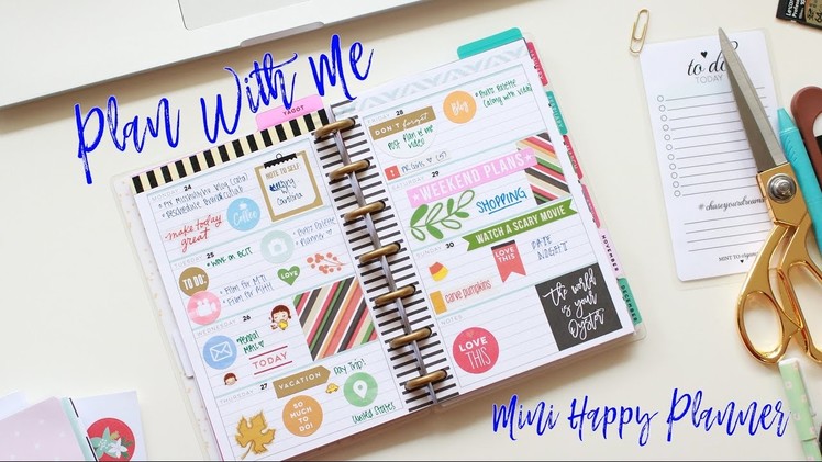 Plan With Me - Mini Happy Planner & Stickers