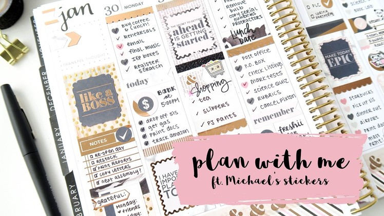 Plan With Me - New Michael's Recollections Stickers!