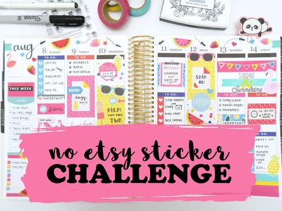 Plan With Me - NO ETSY STICKER CHALLENGE?!