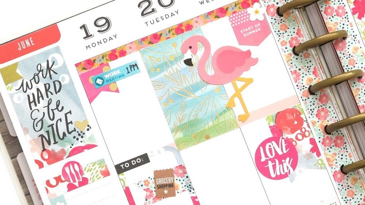 Plan With Me - NO Etsy Stickers: Mambi Boxes + Doodlebug Deco | The Happy Planner 2017