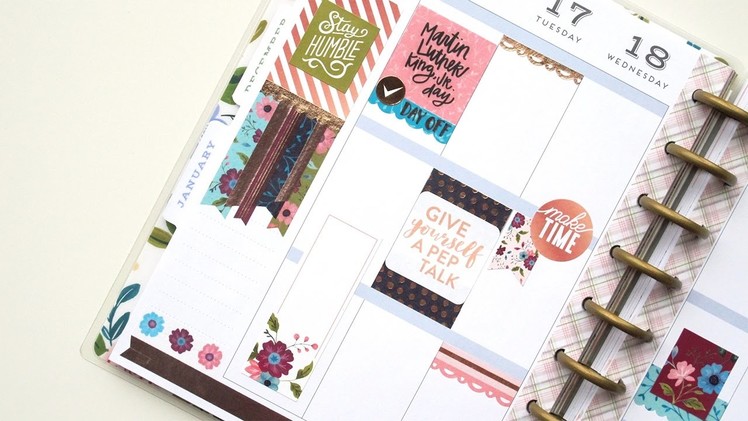 Plan With Me - NO Etsy Stickers: Recollections | The Happy Planner 2017