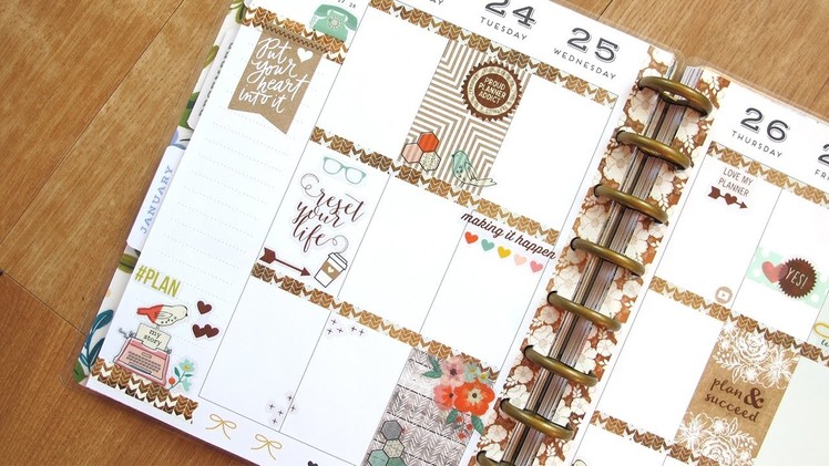 Plan With Me - NO Etsy Stickers: The Reset Girl | The Happy Planner 2017