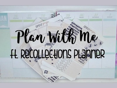 PLAN WITH ME. PRETTY KITTTY. RECOLLECTIONS PLANNER