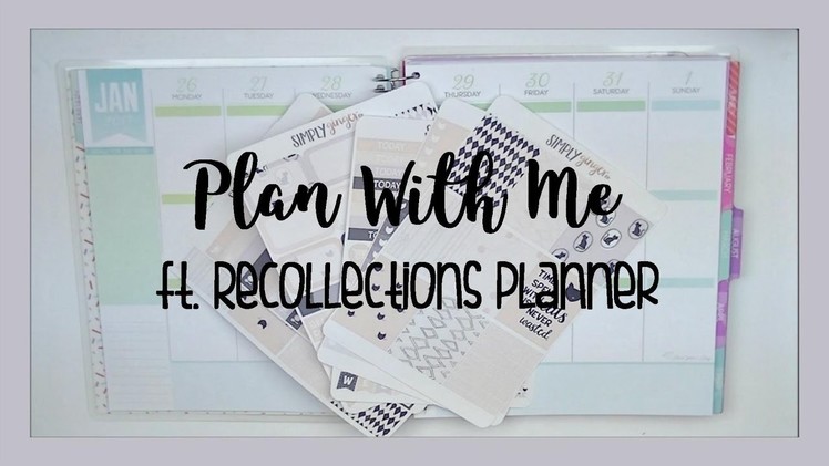 PLAN WITH ME. PRETTY KITTTY. RECOLLECTIONS PLANNER
