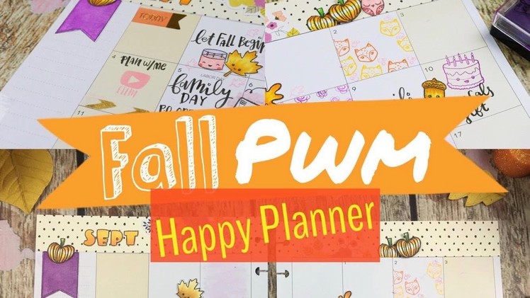 Plan with me | Stamping & Copic Markers| Happy planner