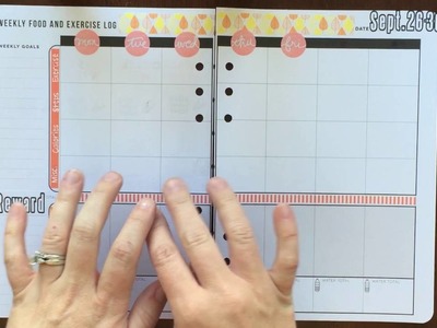 Plan with Me Stamping, Fitness Planner - September 26-30, 2016