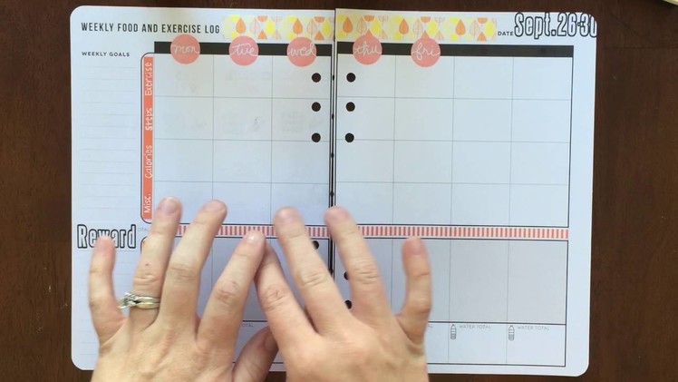 Plan with Me Stamping, Fitness Planner - September 26-30, 2016