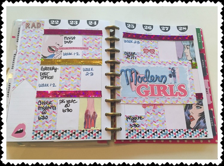 PLAN WITH ME! The Happy Planner | 80s MODERN GIRLS theme