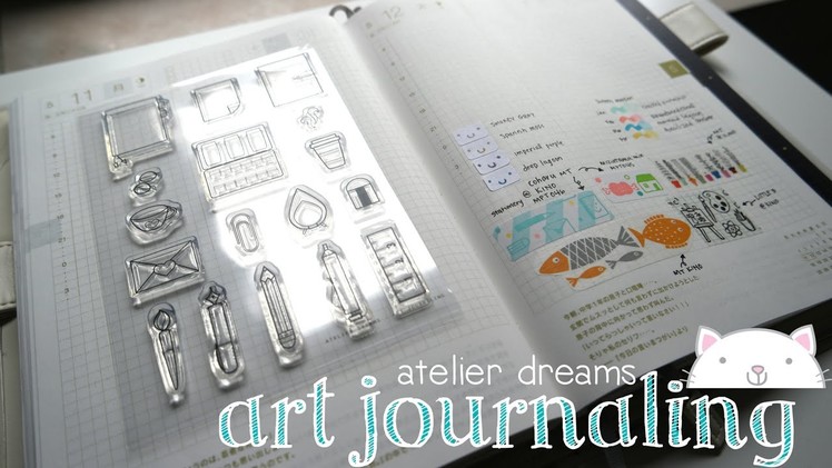 Planner Stamps: Art Journaling by Atelier Dreams (photopolymer clear stamps)