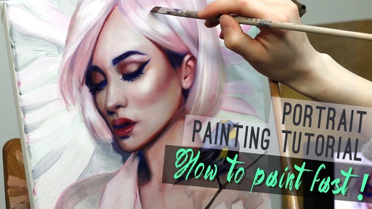 Portrait painting tutorial | HOW TO PAINT FAST