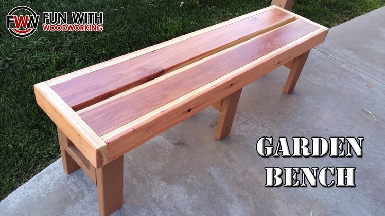 Project - How to build a quick and easy garden bench out of redwood 2x6's and 2x4's