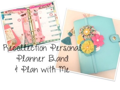 Recollection Personal Planner - Floral Planner Band and Poodles in Paris Theme Plan with Me