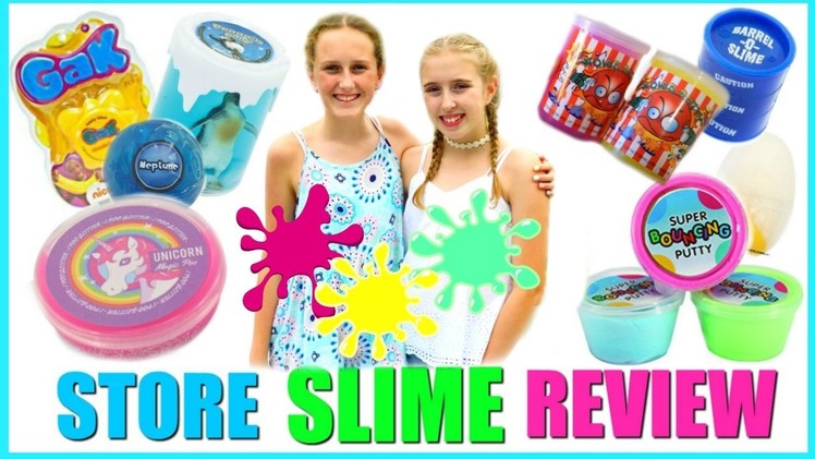 SLIME REVIEW - Testing Store Bought Slime Vs Homemade Slime and Putty - Millie and Chloe DIY