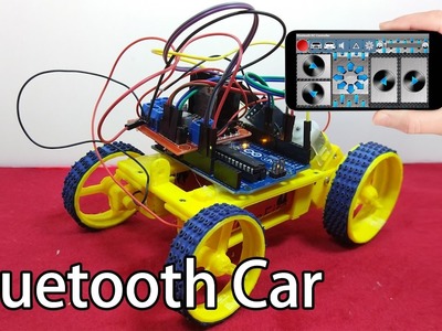 SMARTPHONE controlled car at home | 3D printed arduino car