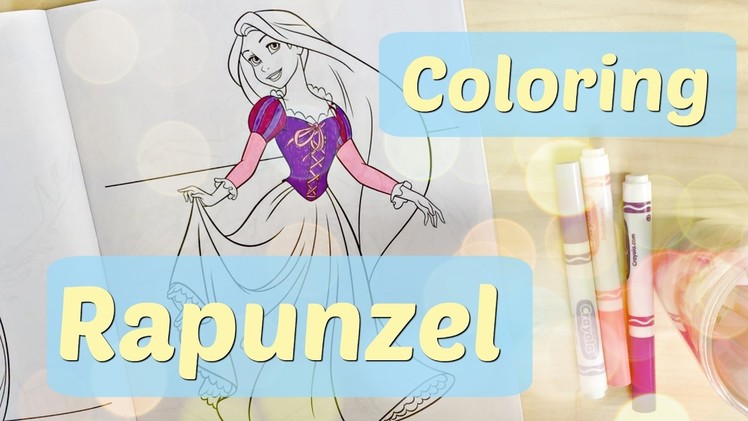 Speed Coloring Disney Princess Rapunzel Disney on Ice with Crayola Markers - Monkey Blossom