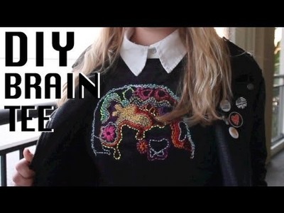 12 DAYS of DIY: Brain Tee inspired by Christopher Kane