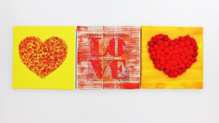 3 Creative Gift Ideas Valentine's Day - Canvas Creative Gift - Fast & Easy Tutorials - DIY