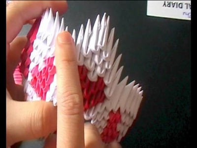 3D origami: lovely valentines swan part 2
