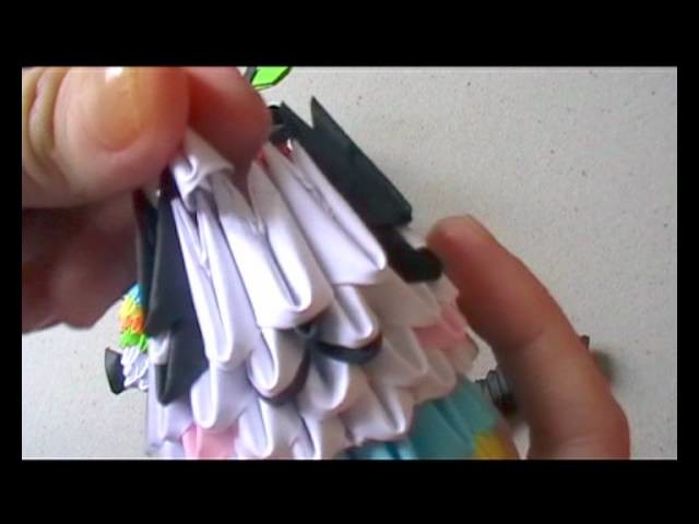 3D origami: pandapple part 3 of 4