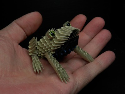 3D Origami Perl-Frog