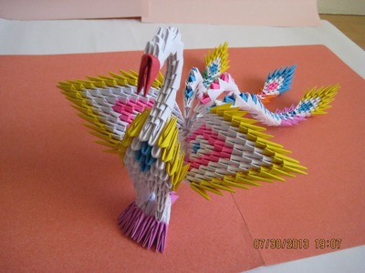 3D Origami Phoenix 683 pieces