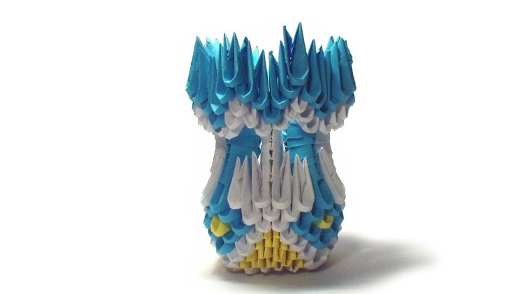 3D origami simple vase tutorial