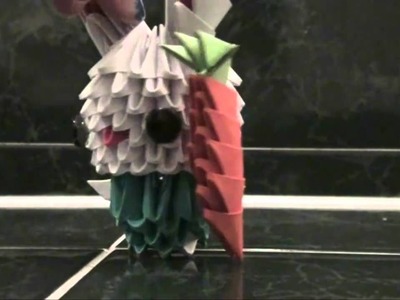 3d origami Sweet Bunny