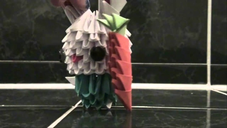 3d origami Sweet Bunny