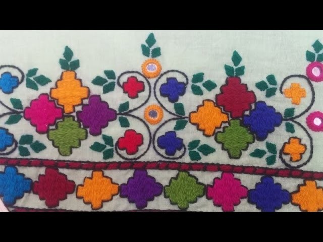 Balochi Tankka.Baluchi stitch