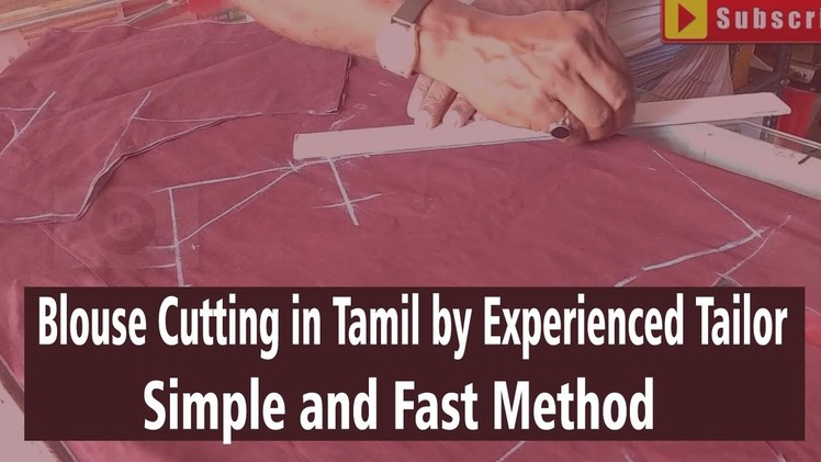 Blouse cutting video in tamil | blouse cutting and stitching in tamil - Easy Practical Method