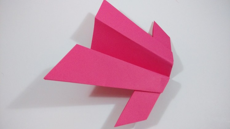 Como hacer un avion ninja planeador de papel