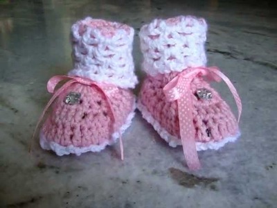 Crochet Baby shoes. socks. booties
