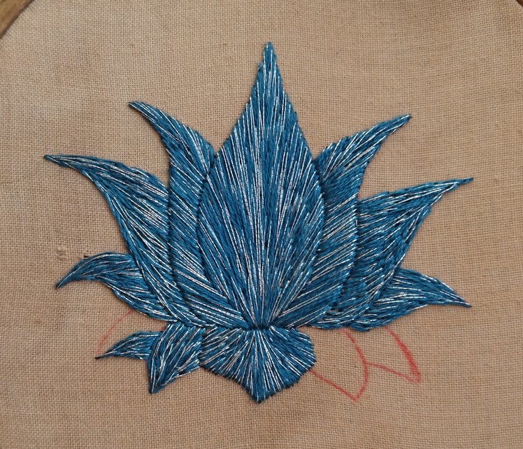 Day 10. What Can I Sew in 20 Minutes? Lotus Flower. Craft Jitsu Online Hand Embroidery Class