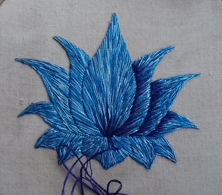 Day 12. What Can I Sew in 20 Minutes? Lotus Flower. Craft Jitsu Online Hand Embroidery Class