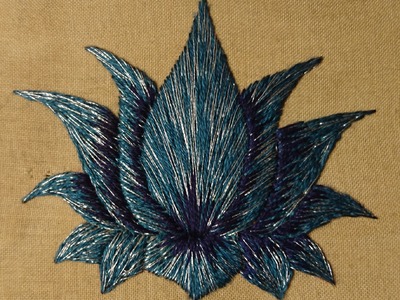 Day 13. What Can I Sew in 20 Minutes? Lotus Flower Online Hand Embroidery Class. Craft Jitsu
