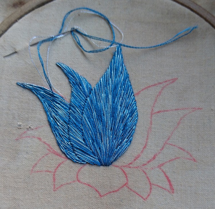 Day 5 What Can I Sew in 20 Minutes? Lotus Flower. Craft Jitsu. Hand Embroidery Online Class