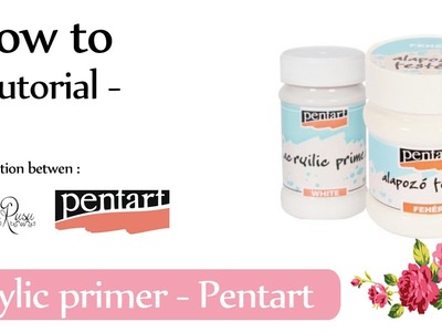 DECOUPAGE TUTORIAL  for beginners - How to use the acrylic primer from Pentart - Decoupage
